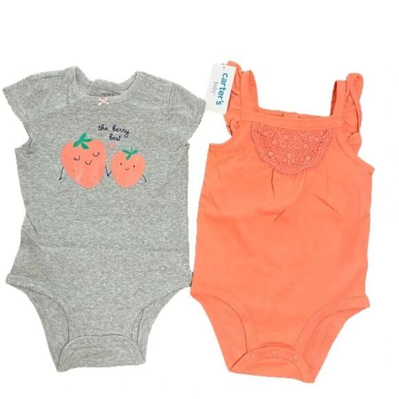 Carter's Baby Girl’s' Bodysuits Leggings 4 piece Set Size 12 Months NWT - Picture 2 of 5